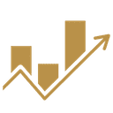 Ícono de continuidad operativa y crecimiento